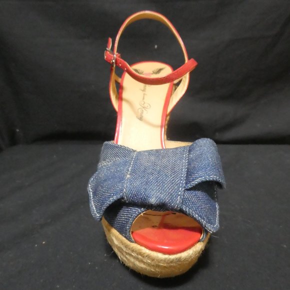 PENNY LOVES KENNY | Size 7 | Denim Espadrille Sandals - Picture 9 of 16